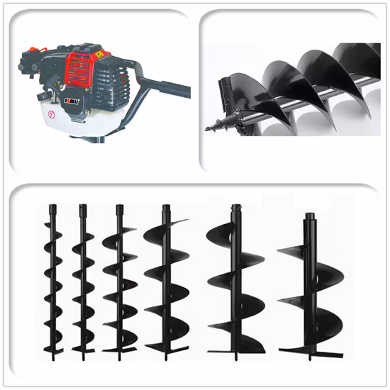 Tree Planting Machine Two Stroke High Power Planting Digging Hole Piling Machine 49cc Petrol Earth Auger