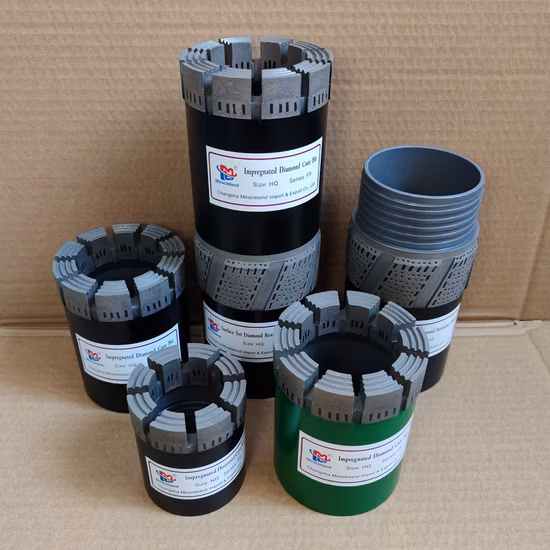 Bq Nq Hq Pq Impregnated Diamond Core Drill Bits for Wireline