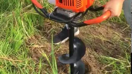 Tree Planting Machine Two Stroke High Power Planting Digging Hole Piling Machine 49cc Petrol Earth Auger