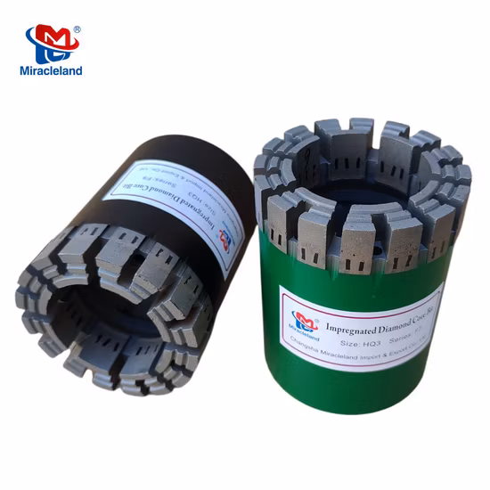 Bq Nq Hq Pq Impregnated Diamond Core Drill Bits for Wireline