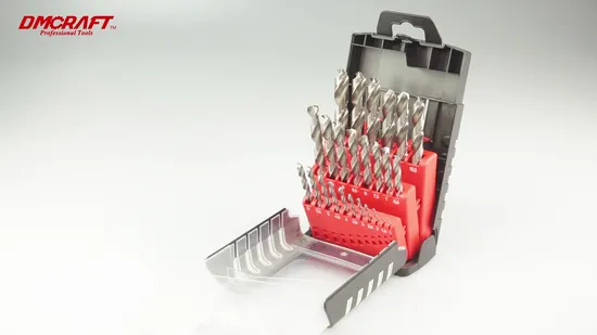 25 PCS HSS Cobalt Left Hand Drill Bit Set for Metal 