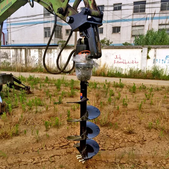 Mini Excavator Ray Hydraulic Tree Planting Earth Auger for Screw Piling 