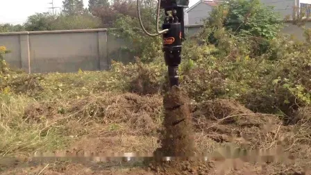 Wind System Auger Piling Tungsten Teeth Rock Drill Bit Earth Auger for Mini Skid Steer Excavator 