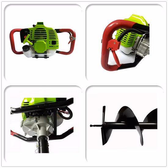 Tree Planting Machine Two Stroke High Power Planting Digging Hole Piling Machine 49cc Petrol Earth Auger